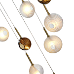 Люстра светодиодная с сферическими стеклянными плафонами Splatter варинант исполнения - 7 | Loft Concept в Казани