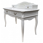 Стол-бюро белого цвета из массива бука с 4-мя ящиками White Provence варинант исполнения - 2 | Loft Concept в Казани