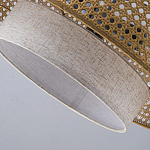 Подвесной светильник с декоративным поясом из плетеного бамбука Biuloggicu варинант исполнения - 8 | Loft Concept в Казани