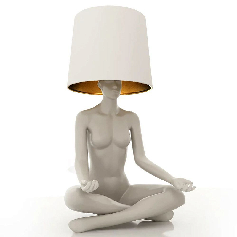 Лампа MANNEQUIN LAMP с абажуром телесный замок Глянцевый черный Черный матовый Глянцевый белый Белый матовый Серый матовый Золотой Красный в Казани | Loft Concept 