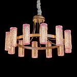 Люстра круглая с текстурными цилиндрическими плафонами Glimpse варинант исполнения - 1 | Loft Concept в Казани