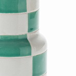 Ваза из фаянса Brighter than the Stars с шахматным принтом бирюзового цвета  варинант исполнения - 2 | Loft Concept в Казани