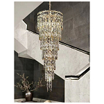 Люстра многоярусная каскадная с хрустальными подвесками Roul Crystal Light варинант исполнения - 10 | Loft Concept в Казани