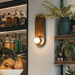 Бра с декором из плетеного бамбука Wicker Oval Lamp варинант исполнения - 3 | Loft Concept в Казани