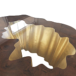 Кофейный стол Burl Exotic tree Coffee Table Black варинант исполнения - 3 | Loft Concept в Казани