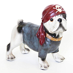 Статуэтка собака в бандане Fashionable Dogs Pirate варинант исполнения - 1 | Loft Concept в Казани