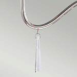 Люстра цвета никель с прозрачными стеклянными подвесками в форме капель Elstead Lighting варинант исполнения - 12 | Loft Concept в Казани