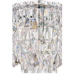 Люстра круглая с хрустальными подвесками на серебряном каркасе Roul Crystal Light варинант исполнения - 12 | Loft Concept в Казани