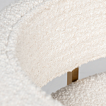 Стул букле бежевый с каркасом цвета матовое золото Tactility варинант исполнения - 4 | Loft Concept в Казани