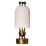 Настольная лампа в виде фонаря с белым фактурным абажуром Echoes of Light варинант исполнения - 1 | Loft Concept в Казани