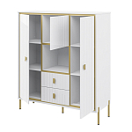 Буфет белый трёхдверный с двумя ящиками Antique Order варинант исполнения - 2 | Loft Concept в Казани