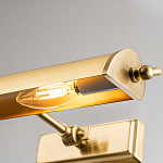 Светильник для картин цвета состаренная латунь с широким плафоном на прямоугольном основании Elstead Lighting варинант исполнения - 8 | Loft Concept в Казани