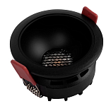 Встраиваемый спот светодиодный круглый черного цвета с углублением Ombra Lux  варинант исполнения - 4 | Loft Concept в Казани