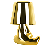Настольная лампа фигурная золотого цвета с гладким абажуром Высота 16 см Sophia варинант исполнения - 4 | Loft Concept в Казани