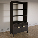 Стеллаж Primo с ящиками Темный орех варинант исполнения - 2 | Loft Concept в Казани