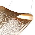Подвесной светильник фигурный из деревянных прутьев Ecofriendly Light Source варинант исполнения - 4 | Loft Concept в Казани