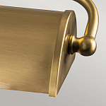 Светильник для картин цвета состаренная латунь с широким плафоном на прямоугольном основании Elstead Lighting варинант исполнения - 11 | Loft Concept в Казани