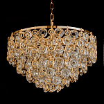 Люстра каскадная с подвесками в форме колец Galaxy of Light варинант исполнения - 3 | Loft Concept в Казани