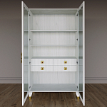 Дизайнерский шкаф витрина Elsa Dreams White с 4-мя ящиками варинант исполнения - 5 | Loft Concept в Казани