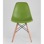 Пластиковый стул на ножках из массива бука Eames Green варинант исполнения - 4 | Loft Concept в Казани