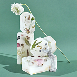 Шкатулка из эпоксидной смолы с цветами белая Epoxy Resin Flowers Box White варинант исполнения - 4 | Loft Concept в Казани