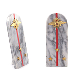 Сувенир Погон МВД из натурального камня мрамор Souvenir Epaulets варинант исполнения - 3 | Loft Concept в Казани