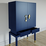 Кабинетный шкаф Elsa Dreams Blue с 2-мя ящиками варинант исполнения - 2 | Loft Concept в Казани