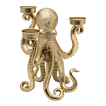 Подсвечник золотой Осьминог Gold Octopus Candlestick  варинант исполнения - 1 | Loft Concept в Казани