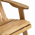 Уличное кресло из массива акации Adirondack Wooden Chair Natural варинант исполнения - 6 | Loft Concept в Казани
