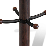 Вешалка коричневая с круглым основанием и черными металлическими крючками Industrial Metal Rust варинант исполнения - 2 | Loft Concept в Казани