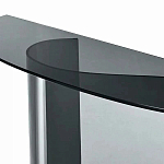 Консоль дымчатого цвета с изогнутым основанием Arabesque варинант исполнения - 2 | Loft Concept в Казани