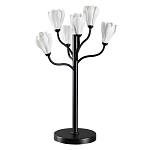 Настольная лампа с ветвями и белыми фарфоровыми цветами Floralis варинант исполнения - 1 | Loft Concept в Казани