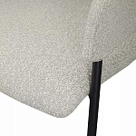 Стул мягкий с подлокотниками Chair Gray Upholstery Boucle варинант исполнения - 7 | Loft Concept в Казани