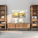 Витрина правая из массива дуба с 5-ю полками и 2-мя ящиками Tasteful Furniture варинант исполнения - 2 | Loft Concept в Казани