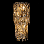 Бра с каскадом из прозрачного хрусталя и корпусом из металла цвета хром Constant Sparks варинант исполнения - 6 | Loft Concept в Казани