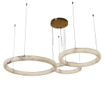 Люстра с 3-мя кольцами из натурального камня Minerals of Light варинант исполнения - 1 | Loft Concept в Казани