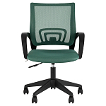 Офисное кресло с основанием из черного пластика Desk chairs Green варинант исполнения - 2 | Loft Concept в Казани