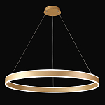 Люстра подвесная светодионая кольцевая золотого цвета Ring Horizontal варинант исполнения - 2 | Loft Concept в Казани