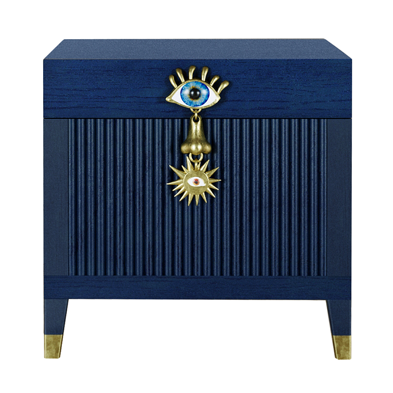 Сундук Eye Elsa Dreams Blue Синий Золотой в Казани | Loft Concept 
