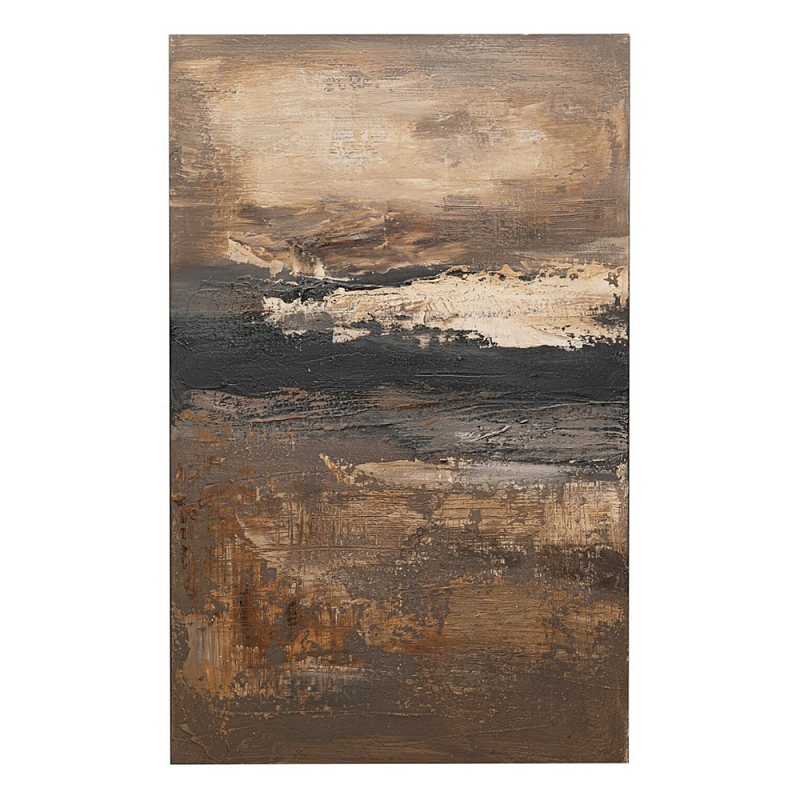 Картина DUSTY HORIZON Бежевый Коричневый Черный в Казани | Loft Concept 