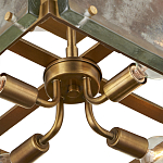 Потолочный светильник квадратный из толстого литого стекла Cast Glass варинант исполнения - 3 | Loft Concept в Казани