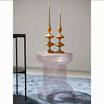 Кофейный столик стеклянный Elegant Lilac Glass Model варинант исполнения - 2 | Loft Concept в Казани