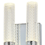 Бра с двумя плафонами Dew Drops Tube Duo Chrome Wall Lamp варинант исполнения - 3 | Loft Concept в Казани