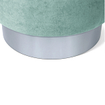 Пуф мятный велюр на металлическом основании Golden Belt варинант исполнения - 4 | Loft Concept в Казани