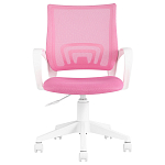 Офисное кресло с основанием из белого пластика Desk chairs Pink варинант исполнения - 2 | Loft Concept в Казани