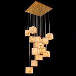 Люстра подвесная с квадратными плафонами из натурального камня Glowing Spheres варинант исполнения - 2 | Loft Concept в Казани