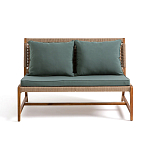 Садовый 2-х местный диван с каркасом из акации Green варинант исполнения - 6 | Loft Concept в Казани