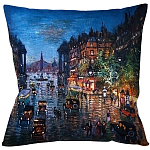 Подушка декоративная Ночной город Impressionism in Art варинант исполнения - 1 | Loft Concept в Казани