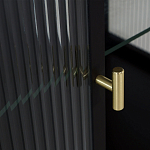 Сервант двухдверный с рифленым стеклом The Keeper варинант исполнения - 4 | Loft Concept в Казани