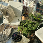 Круглый поднос из эпоксидной смолы с цветами черный Epoxy Resin Flowers Tray Black варинант исполнения - 2 | Loft Concept в Казани